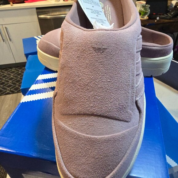Adidas Originals Rivalry Platform Purple Mule Nubuck Leather Size 9 JH7983 NEW - Picture 2 of 14
